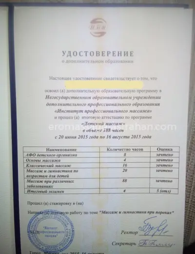 Массажистка АННЕТА - Фото 2 №2491